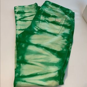 Michael Kors Green Tie Die Jeans